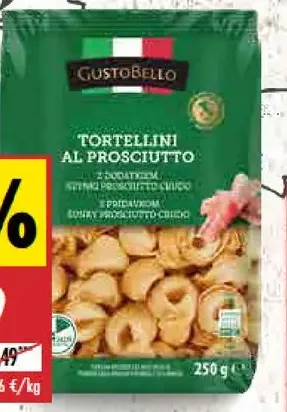 Gusto Bello cestoviny tortelliny plnené prosciuttom rôzne druhy