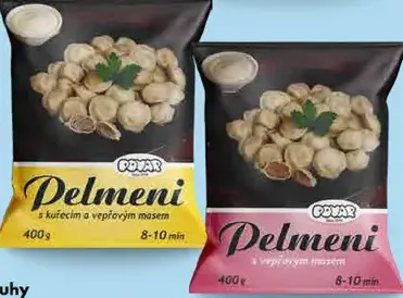 Povar pelmeni s kuracím a bravčovým mäsom
