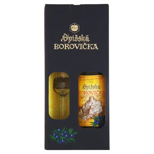 Frucona Spišská borovička 40%+ pohár