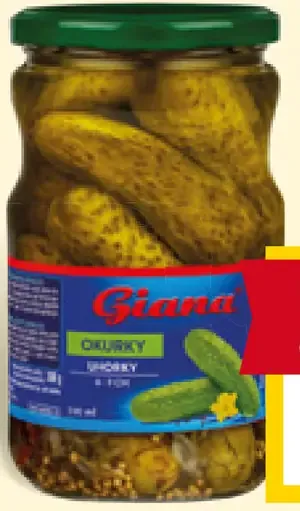 Giana uhorky krájané a celé 6–9 cm