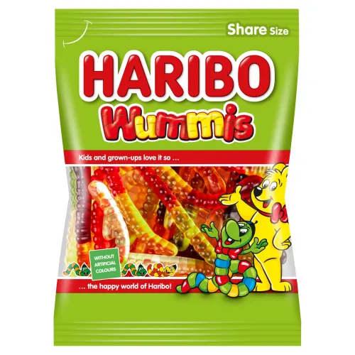 Haribo Wummis želé červíky s ovocnými príchuťami