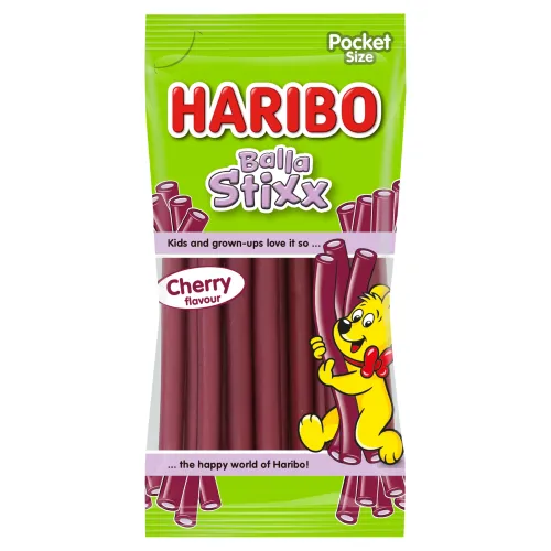 Haribo Balla Stixx Cherry želé pelendreky s príchuťou čerešňa
