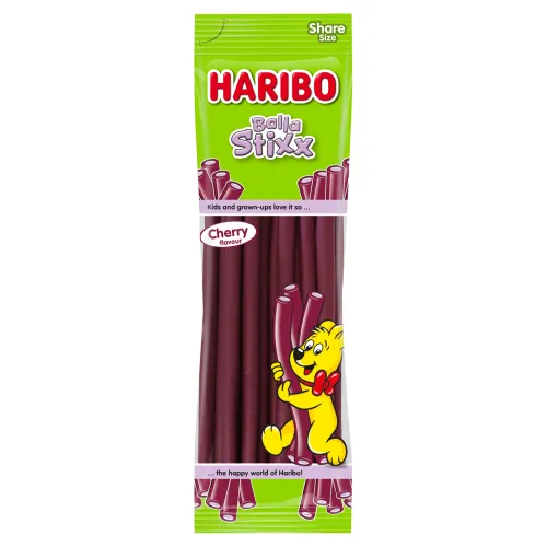 Haribo Balla Stixx Cherry želé pelendreky s príchuťou čerešňa