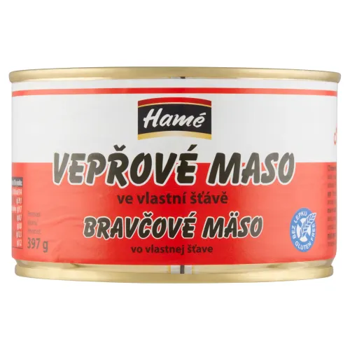 Hamé Bravčové mäso vo vlastnej šťave