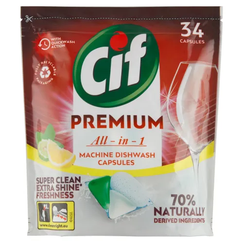 Cif Premium All in 1 Lemon tablety do umývačky riadu