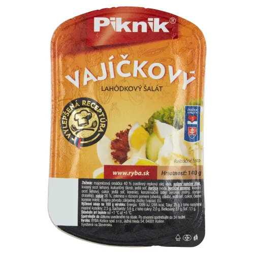 Piknik Vajíčkový lahôdkový šalát