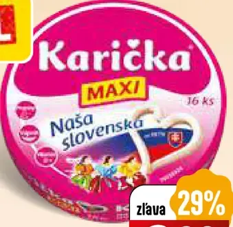 Karicka Maxi nátierkové tavené syry