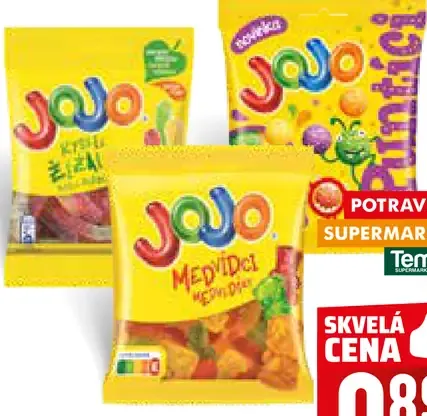Jojo želé cukríky 3 druhy