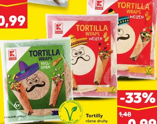 K-Classic Tortilla wraps Vollkorn