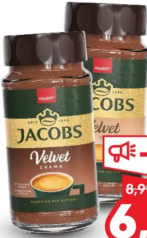 Jacobs Velvet instantná káva rôzne druhy