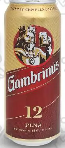 Gambrinus svetlý ležiak 12 % plechovka