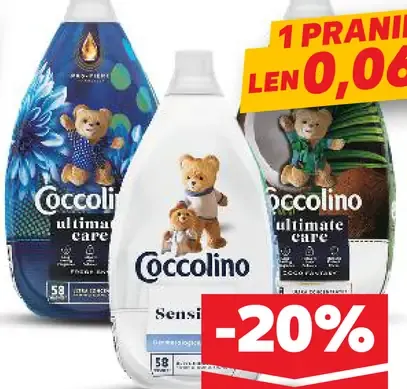 Coccolino aviváž rôzne druhy