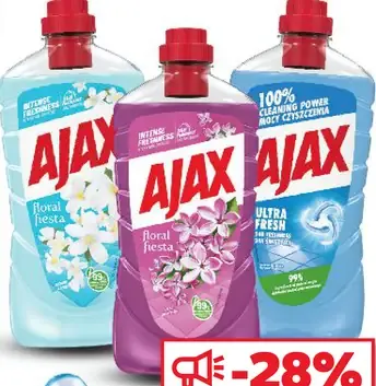 Ajax univerzálny čistiaci prostriedok rôzne druhy
