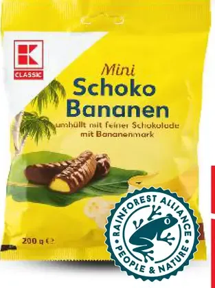 K-Classic Mini Schoko Bananen želé banány v čokoláde