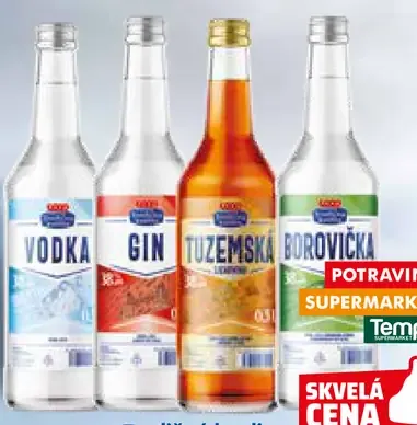Tradičná kvalita liehoviny 38 % rôzne druhy