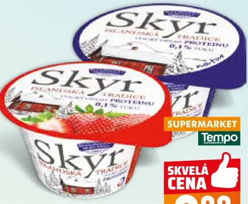 Skyr kyslomliečny výrobok 2 druhy