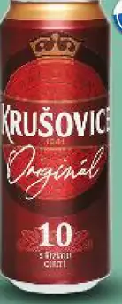 Krušovice Originál svetlé pivo 10 % plechovka