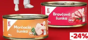K-Classic bravčová šunka sterilizovaná konzerva