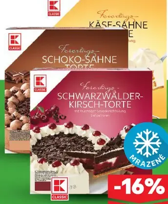K-Classic torta Schoko-Sahne čokoládová mrazená torta