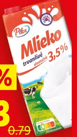 Pilos trvanlivé mlieko 3,5 % tuku