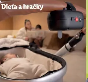 ZAZU Hojdačka kočíka so senzorom plaču