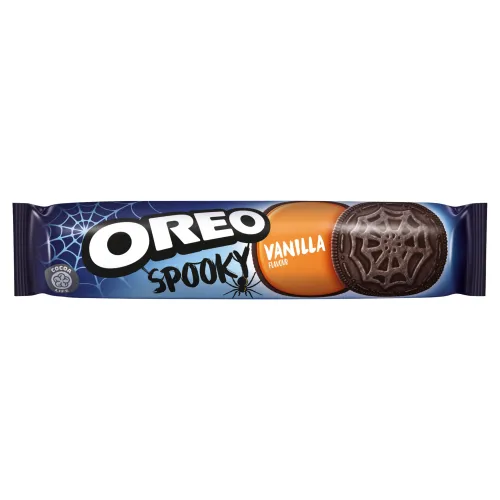 Oreo Spooky sušienky s náplňou s vanilkovou príchuťou