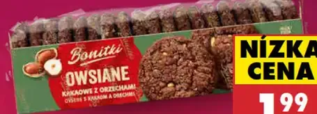 Bonitki ovsené sušienky kakaové alebo kakaové s orechmi