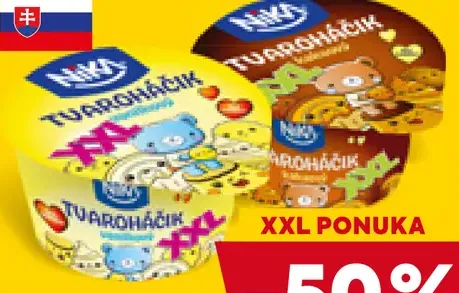 Nika Tvaroháčik XXL tvarohový dezert rôzne druhy