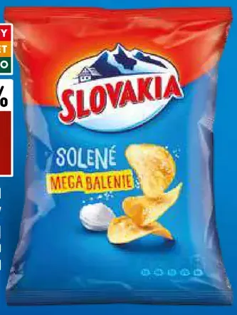 Slovakia zemiakové lupienky solené mega balenie
