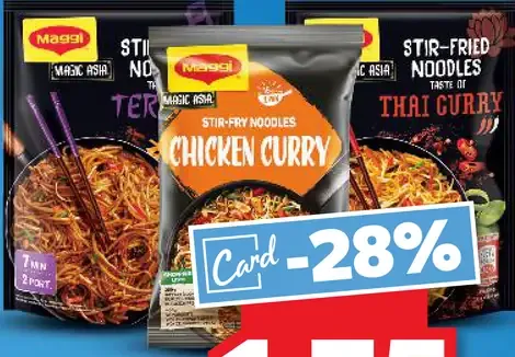 Maggi Soba instantné rezance rôzne druhy