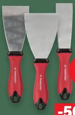 Parkside súprava špachtlí plast a ušľachtilá oceľ