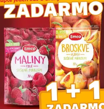 Emco mrazom sušené ovocie maliny
