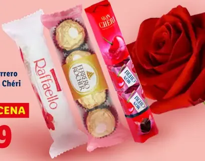 Raffaello / Ferrero Rocher / Mon Chéri pralinky