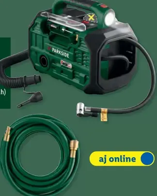 Parkside Aku kompresor + pumpa 20 V