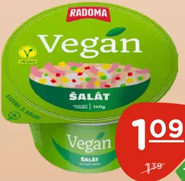 Radoma šalát lahôdkový vegan