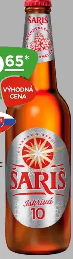 Šariš pivo fľaša