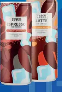 Tesco Latte Ice Coffee mliečny nápoj s kávovým extraktom