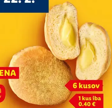 Šišky s vanilkovou náplňou