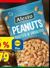 Alesto pražené arašidy