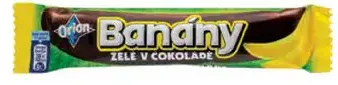 Orion Banány XXL čokoládová tyčinka s banánovou náplňou