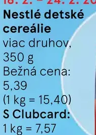 Nestlé detské cereálie KitKat