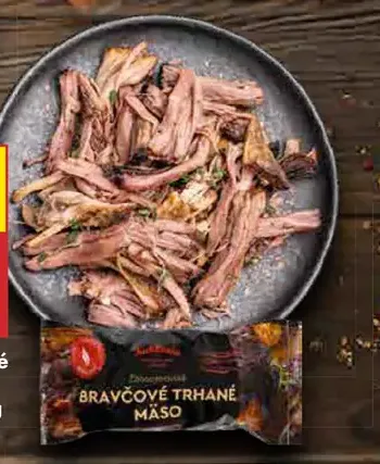 Kukkonia bravčové trhané mäso sous vide