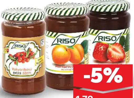 Riso džem rôzne druhy