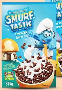 Smurf Tastic cereálie čokoládové a mliečne rôzne druhy
