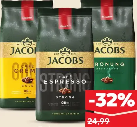 Jacobs zrnková káva Kronung