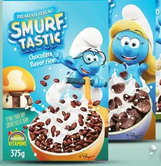 Smurf Tastic cereálie rôzne druhy