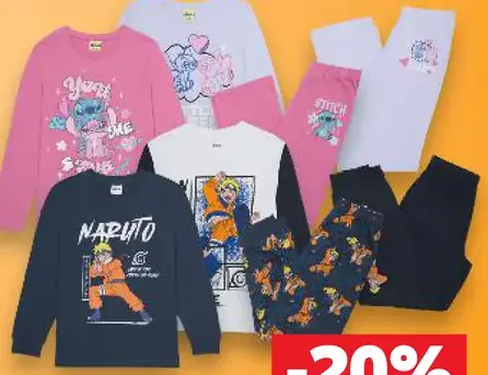 Naruto, Stitch detské pyžamo