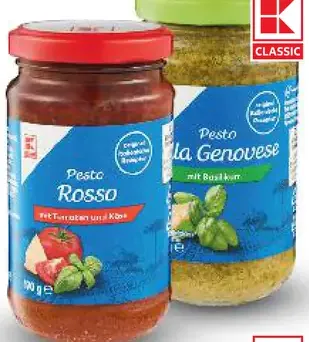 K Classic pesto rôzne druhy