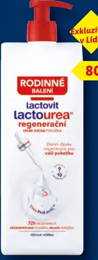 Lactovit Lactourea regeneračné telové mlieko