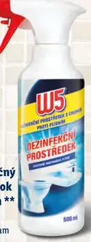 W5 dezinfekčný prostriedok s chlórom proti plesniam